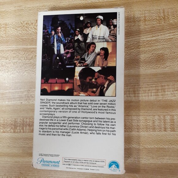 The Jazz Singer 1980 VHS Neil Diamond Laurence Olivier Vintage EMI Cult Music - Picture 5 of 10